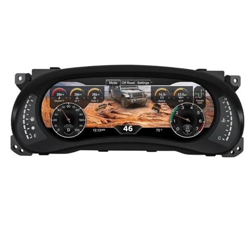 EGUIAS Smart Speedometer Passend für Wrangler JK 2011–2018, LCD-Digital-Cluster-Instrument, Tacho, Armaturenbrett-Display, blendfrei von EGUIAS