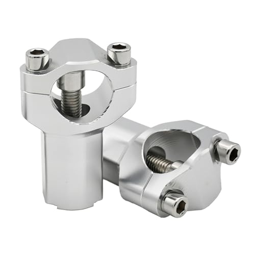 Lenker Riser 11/8 "28MM Lenkererhöhung Bar Mount Clamp Für KTM 690-1290 Enduro/R Super Abenteuer R/S 2008-2022 EXC SXF Motocross Motorräder Lenkerhalter(Silver Increased) von EGUIAS