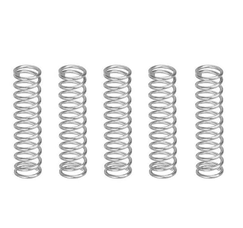 Druckfedern Compression Spring Stainless Steel 1.5mm Wire 8-30mm OD 60-100mm Length Pack Of 5 Silver(1.5X15X90mm) von EGZASDI