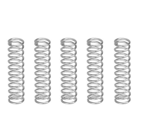 Druckfedern Compression Springs Stainless Steel 4.0mm Wire Dia Multiple Sizes Silver Pack of 5(4.0x32x90mm) von EGZASDI