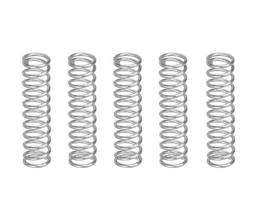 Druckfedern Edelstahl-Druckfeder, 4,0 mm Drahtdurchmesser, mehrere Größen, silberfarben, 5er-Pack(4.0X58X45mm) von EGZASDI