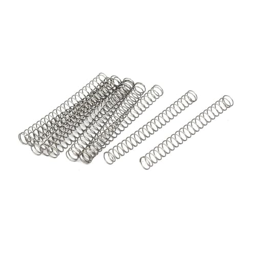 Druckfedern Edelstahl-Druckfeder, 5er-Pack, 4,0 mm Draht, silberfarben, mehrere Größen(4.0X38X20mm) von EGZASDI