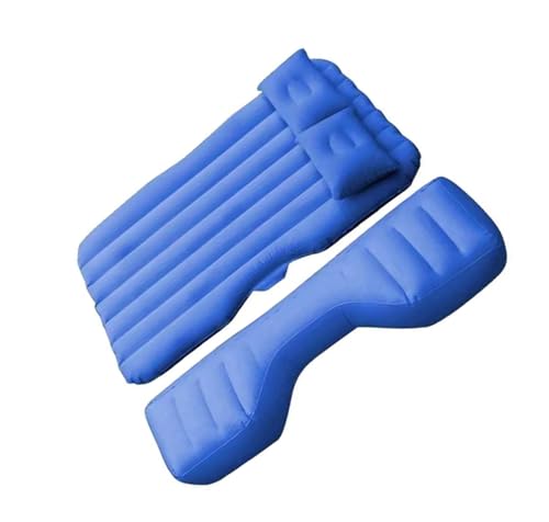 EGZASDI Luftmatratze für Auto, Camping, Reisen, Aufblasbare Auto-Luftmatratze for den Rücksitz der Limousine, Mehrfarbig(Blue) von EGZASDI