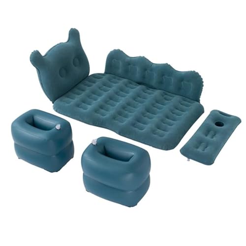 EGZASDI Luftmatratze für Auto, Camping, Reisen, Aufblasbare Luftmatratze fürs Auto, for Camping und Reisen, Mehrfarbig(Blue) von EGZASDI