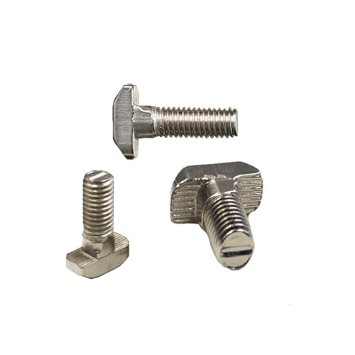 Einschraubbare T-Nut-Schrauben mit Hammerkopf, 20 stücke 40-M8*16 Hammer Kopf Bolzen Aluminium Stecker T Kopf Schrauben for 4040 Aluminium Profil CNC Mutter DIY teile Einschraubbare T-Nut-Schrauben mit Hammerkopf, 20 stücke 40-M8*16 Hammer Kopf Bolzen Aluminium Stecker T Kopf Schrauben for 4040 Aluminium Profil CNC Mutter DIY teile von EGZASDI