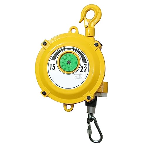 Einziehbare Hängewaage mit Federzug, 1pc Einziehbarer Federzug mit Haken und Drahtseil, mehrere Lastbereiche for die Werkstatt(15-22kg) von EGZASDI