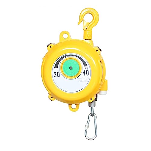 Einziehbare Hängewaage mit Federzug, 1pc Einziehbarer Federzug mit Haken und Drahtseil, mehrere Lastbereiche for die Werkstatt(30-40kg) von EGZASDI