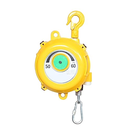 Einziehbare Hängewaage mit Federzug, 1pc Einziehbarer Federzug mit Haken und Drahtseil, mehrere Lastbereiche for die Werkstatt(50-60kg) von EGZASDI