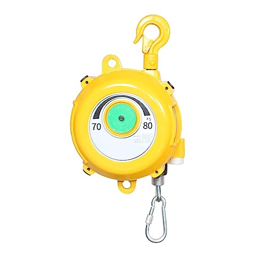 Einziehbare Hängewaage mit Federzug, 1pc Einziehbarer Federzug mit Haken und Drahtseil, mehrere Lastbereiche for die Werkstatt(70-80kg) von EGZASDI