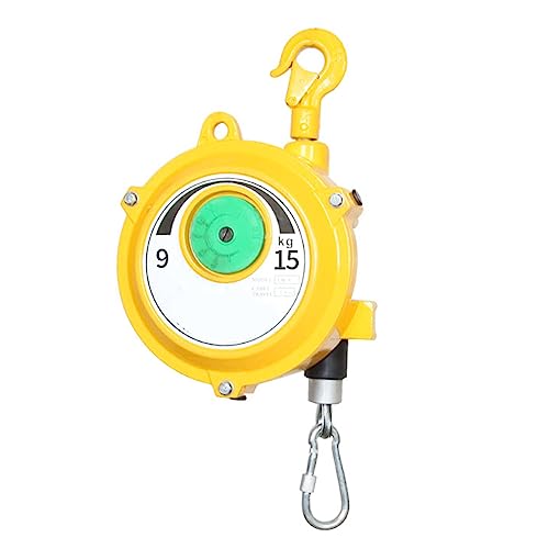 Einziehbare Hängewaage mit Federzug, 1pc Einziehbarer Federzug mit Haken und Drahtseil, mehrere Lastbereiche for die Werkstatt(9-15kg) von EGZASDI