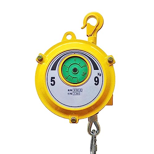 Einziehbare Hängewaage mit Federzug, Einziehbares Federausgleichswerkzeug mit 1,5 m Seilhaken for Werkstatt-Automobillast 1–200 kg(5-9kg) von EGZASDI