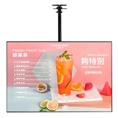 LED-Menütafel-Posterrahmen, An der Wand montierte LED-Menütafel-Leuchtbox in mehreren Größen(Horizontal,50X80cm) von EGZASDI