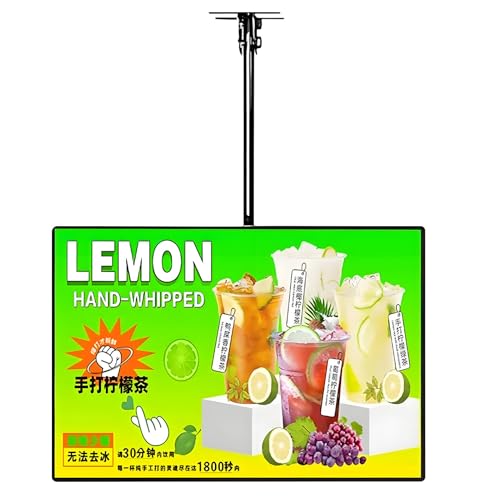 LED-Menütafel-Posterrahmen, LED-Leuchtkasten mit Klapprahmen for die Wandmontage von Postern in mehreren Größen(Horizontal,50X80cm) von EGZASDI
