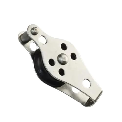 Leiser Flaschenzug aus Edelstahl, Edelstahl 316 25mm Pulley Nylon Scheibe for 2-8mm Seil Mehrere Größen Zurrring(605) von EGZASDI