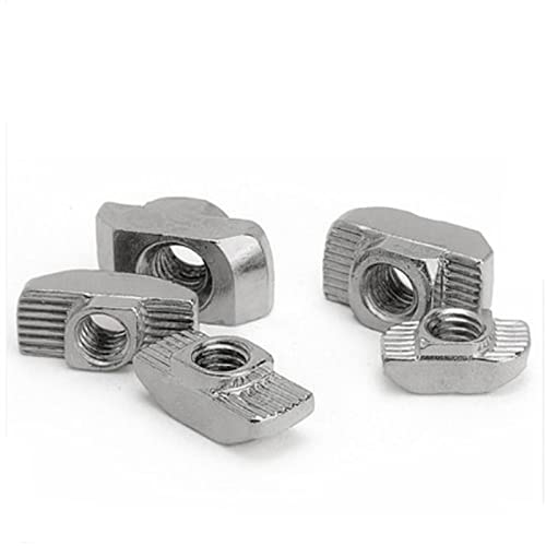 T-Nut-Feder-Mutter Hammer-Mutter, Gleit-T-Mutter for Aluminium-Extrusion 15-45 Serie M3-M8(30 m4 20pcs) von EGZASDI