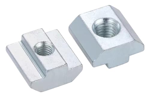 T-Nut-Feder-Mutter Hammer-Mutter, Packung mit 50 T-Nutmuttern for Aluminiumprofile, Möbel, mehrere Größen(40Series M6) von EGZASDI