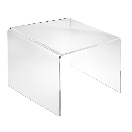 EH Design Acrylglas Tisch Couchtisch PLEXIGLAS® Mini Nachttisch (47cm (Breite) x 30cm (Tiefe) x 37,5cm (Höhe), transparent) von EH Design
