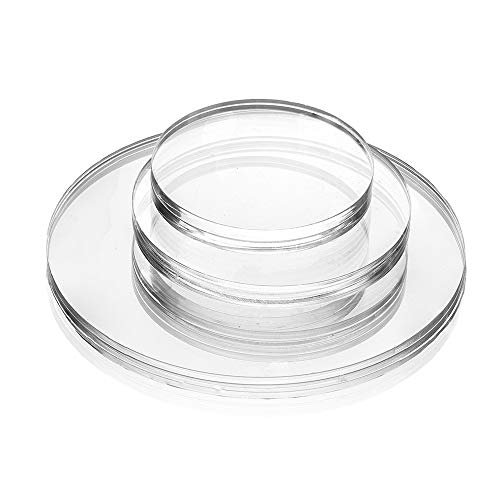 Acrylglas-Zuschnitt Rund – Ø 500 mm, 8 mm stark, Kreiszuschnitt aus Acryl als transparente Acrylglas- Platte, beidseitig foliert, geprüfter UV-Schutz, bruchfest & vielseitig anwendbar von EH Design