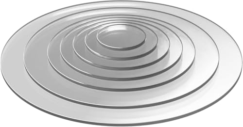 Acrylglas – Zuschnitte – Geprüfter UV-Schutz – Bruchfest und vielseitig einsetzbar – Acrylglasplatten - Scheiben (Durchmesser 150mm, Stärke 3mm, Transparent) von EH Design