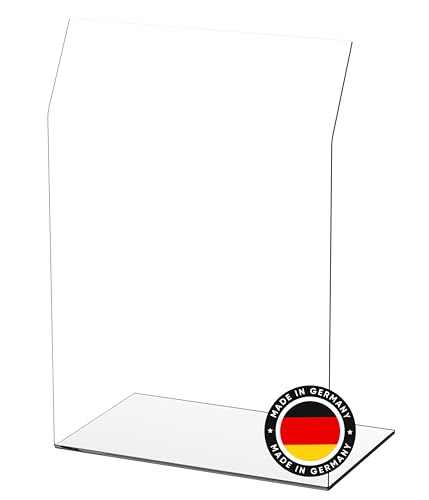 EH Design® Spuckschutz Thekenaufsatz aus Acryl – 9 Größen verfügbar – UV-beständiges Acryl – für Gastronomie & Handel – hygienisch & leicht zu reinigen – Made in DE von EH Design