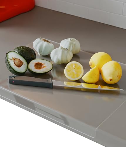 EH Design Acryl Schneidebrett 43x33 cm – Acrylglassschneidebrett mit Lippe & rutschfesten Füßen – Schutz für Arbeitsplatten & Messer – hygienisch & leicht zu reinigen – Made in DE EH Design Acryl Schneidebrett 43x33 cm – Acrylglassschneidebrett mit Lippe & rutschfesten Füßen – Schutz für Arbeitsplatten & Messer – hygienisch & leicht zu reinigen – Made in DE von EH Design
