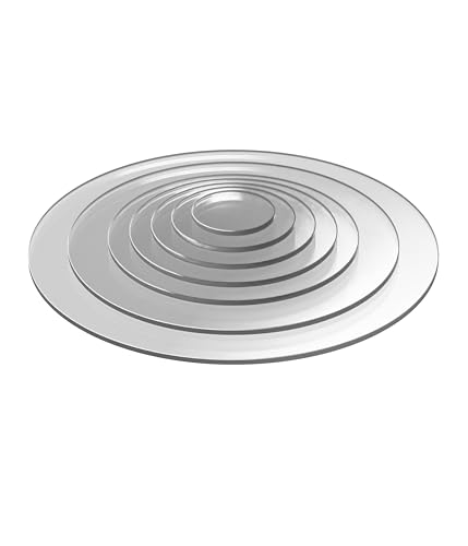 EH Design Acrylglas Platte – Runde Zuschnitte nach Maß (⌀ 100mm & Stärke 6mm)– UV-Beständig & Witterungsbeständig – Transparent & Hochglänzend – Für DIY, Deko & Möbel – Made in DE von EH Design