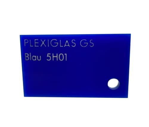 EH Design Acrylglas Zuschnitte in blau - 250 x 250 mm | 3 mm dickes PLEXIGLAS® GS | Ideal für DIY-Projekte und für den Modellbau | leicht zu bearbeiten (bohren, sägen, kleben) von EH Design