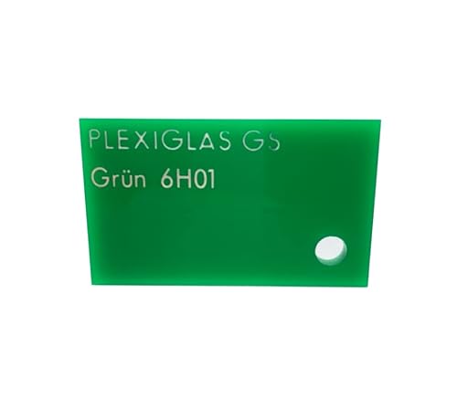 EH Design Acrylglas Zuschnitte in grün - 250 x 250 mm | 3 mm dickes PLEXIGLAS® GS | Ideal für DIY-Projekte und für den Modellbau | leicht zu bearbeiten (bohren, sägen, kleben) von EH Design
