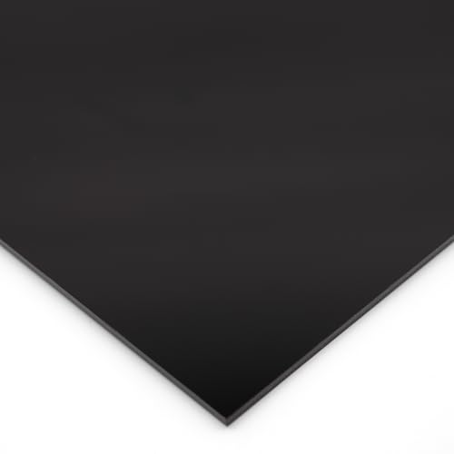 EH Design Acrylglas Platte – Schwarze Zuschnitte nach Maß (250x250x3mm) – UV-beständig & Wetterfest – 7x Bruchfester als Glas – Für DIY, Möbel & Lampen – Made in DE von EH Design
