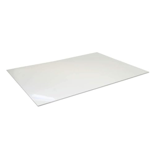 EH Design Polystyrol Platten transparent | quadratisch oder rechteckig, Ideal für die Erstellung von Werbeschildern, leicht zu: sägen, schneiden, bohren und biegen (0,8 x 250 x 500 mm) von EH Design