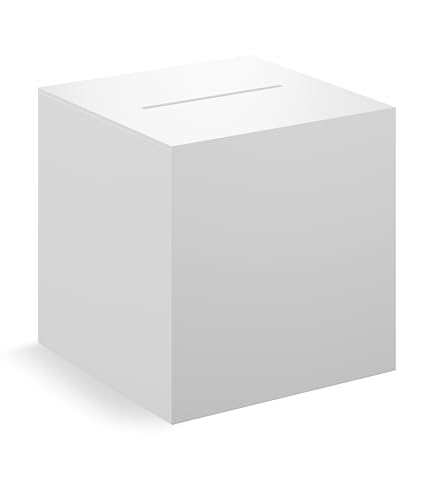 EH Design Spendenbox aus robustem Acryl – 25 x 25 x 25 – Weiße Acrylglas Box – Spendendose für Benefizveranstaltungen, Straßenfeste & Hochzeiten – Made in DE von EH Design