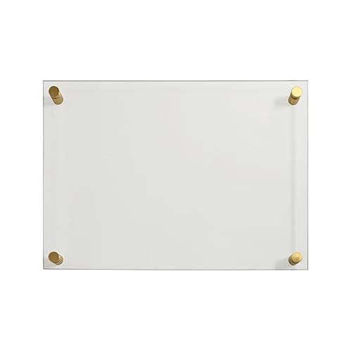 EH Design Türschild/Wandschild aus Acryl I Transparent klare Abdeckung, Büroschild zum selbst beschriften, Infoschild für Wandmontage I inkl. Befestigungsmaterial (100 x 170 mm Silber) von EH Design
