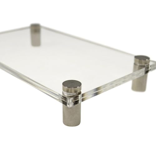 EH Design Türschild/Wandschild aus Acryl I Transparent klare Abdeckung, Büroschild zum selbst beschriften, Infoschild für Wandmontage I inkl. Befestigungsmaterial (120 x 210 mm Gold) von EH Design