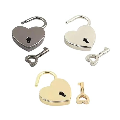3 Liebesschlüsselschlösser, Herzförmige Schlüsselschlösser, Retro-Herz-Vorhängeschlösser, Metallschlüsselschlösser, Haushaltsvorhängeschlösser 3 Liebesschlüsselschlösser, Herzförmige Schlüsselschlösser, Retro-Herz-Vorhängeschlösser, Metallschlüsselschlösser, Haushaltsvorhängeschlösser von EHDWXVZM