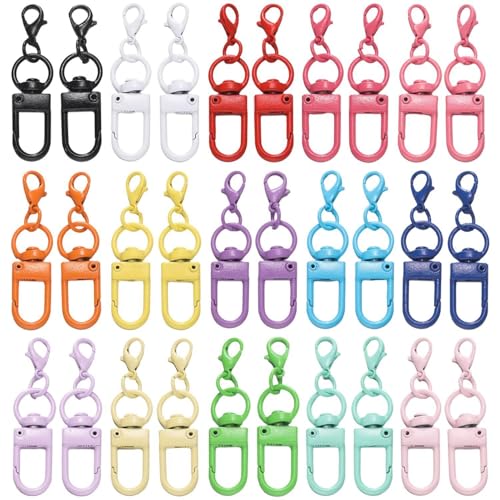 30 Stück Mini-Karabinerverschlüsse, Robust Und Langlebig, Mehrere Farboptionen, Zum Aufhängen Von Ornamenten, Einfach Zu Verbinden, Geeignet Für Handgemachte Liebhaber. von EHDWXVZM