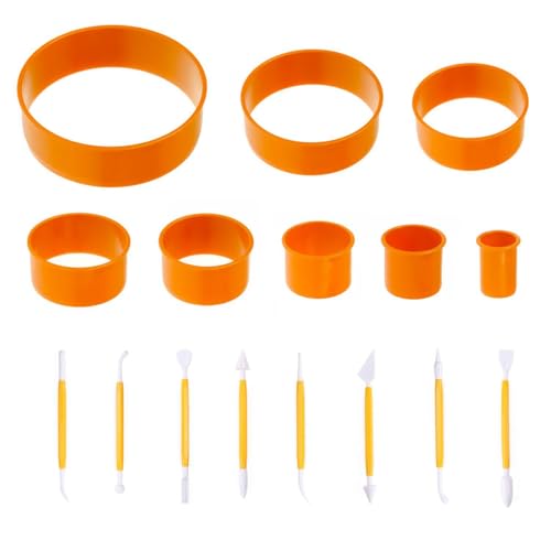 8-Teiliger Runder Ausstecher, 8-Teiliges Back-Tranchiermesser, Runder Keksausstecher, Scone-Ausstecher, Donut-Ausstecher, Mehrzweck-Ausstecher-Set 8-Teiliger Runder Ausstecher, 8-Teiliges Back-Tranchiermesser, Runder Keksausstecher, Scone-Ausstecher, Donut-Ausstecher, Mehrzweck-Ausstecher-Set von EHDWXVZM