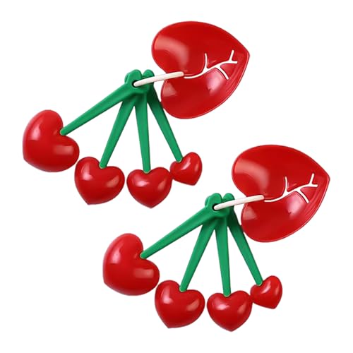 EHDWXVZM 2 Sätze Von Kirschmesslöffeln, Messlöffel, Backgeschenk, Messlöffel Set, Lebensmittelmesslöffel, Obstform -Messlöffel. EHDWXVZM 2 Sätze Von Kirschmesslöffeln, Messlöffel, Backgeschenk, Messlöffel Set, Lebensmittelmesslöffel, Obstform -Messlöffel. von EHDWXVZM