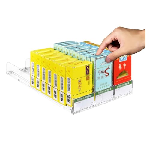 EHEIN Automatische Store-Display-Regale, Display-Halter, Display-Ständer, Rack-Schieber, Teiler, Pusher-Tablett-Rack for Market Store, 10 Stück (Color : M, Size : 20cm) von EHEIN