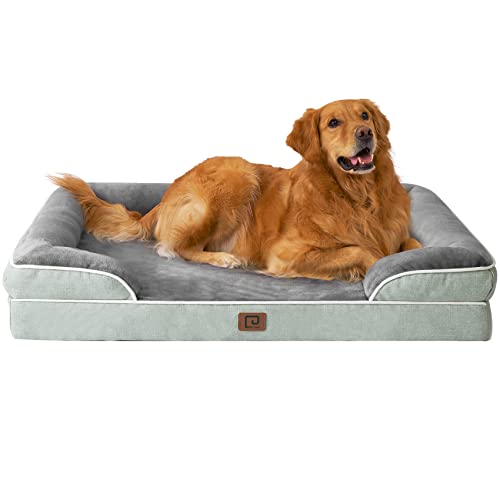 EHEYCIGA Orthopädisches Hundebett Grosse Hunde, Memory Foam Hundekorb XL, Waschbar Hundesofa Wasserdicht rutschfest, Hundecouch mit Hohem Rand von EHEYCIGA