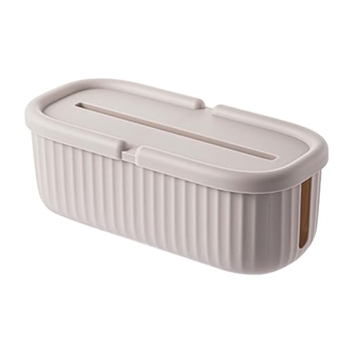 EHJRE Kabelmanagementbox, Organizer Box, Kabelstreifen Verstecken, Leicht, Einfache Kabelaufbewahrung für Den Schreibtisch in Der Wohnung, Khaki von EHJRE