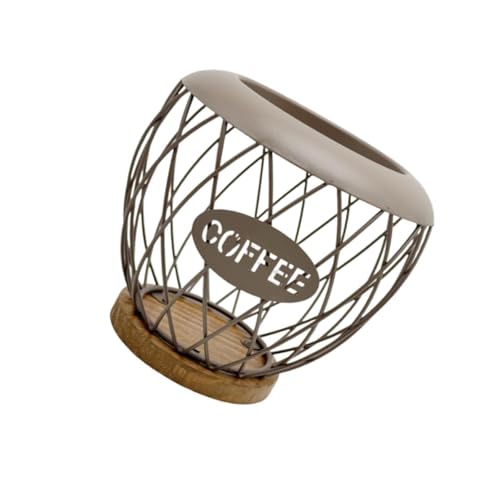 EHJRE Kaffeekapselhalter mit großem Fassungsvermögen, Organizer für die Arbeitsplatte in der Küche, Braun EHJRE Kaffeekapselhalter mit großem Fassungsvermögen, Organizer für die Arbeitsplatte in der Küche, Braun von EHJRE