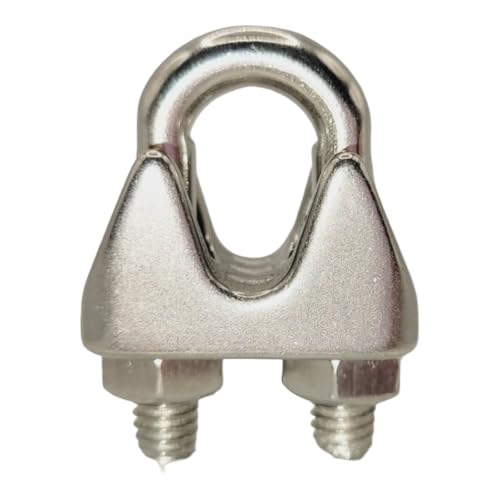Drahtseilklemme | Seilklemme | Stahlseil Drahtseil Klemme | Bügelklemme | Seilstopper Edelstahl A4/V4A 2mm/3mm/4mm/5mm/6mm/8mm/10mm/12-13mm // EHK-Verbindungstechnik von EHK