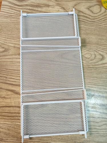 EHKIT Folien- und Kunststoffverpackungs-Organizer, faltbar, Unterschrank, Regal, Küche, Speisekammer, Schreibtisch, Hängeregal (weiß) von EHKIT