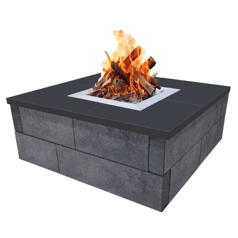 EHL Feuerstelle CityPur mit Tribus-Set 73 cm x 73 cm x 41 cm Grau-Anthrazit EHL Feuerstelle CityPur mit Tribus-Set 73 cm x 73 cm x 41 cm Grau-Anthrazit von EHL