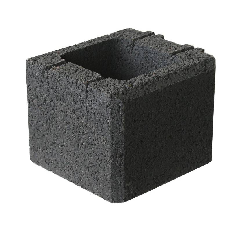 EHL Mauerstein 'Planomur' anthrazit 25 x 25 x 20 cm von EHL