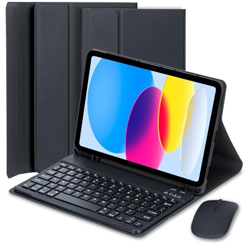 EHLCYS Keyboard Case for Huawei Honor Pad 9 12.1-inch Tablet, Magnetic Removable German QWERTZ Keyboard Intelligent Slim Soft TPU Back Case and Mouse,Schwarz EHLCYS Keyboard Case for Huawei Honor Pad 9 12.1-inch Tablet, Magnetic Removable German QWERTZ Keyboard Intelligent Slim Soft TPU Back Case and Mouse,Schwarz von EHLCYS