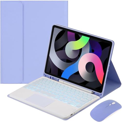 EHLCYS Keyboard Case for Samsung Galaxy Tab S10 Plus/S9 Plus/S9 FE Plus/S8 Plus/S7 Plus/S7 FE 12.4 Inch, with Mouse QWERTZ Removable Illuminated Touchpad German Keyboard with Pencil Holder,Lila EHLCYS Keyboard Case for Samsung Galaxy Tab S10 Plus/S9 Plus/S9 FE Plus/S8 Plus/S7 Plus/S7 FE 12.4 Inch, with Mouse QWERTZ Removable Illuminated Touchpad German Keyboard with Pencil Holder,Lila von EHLCYS