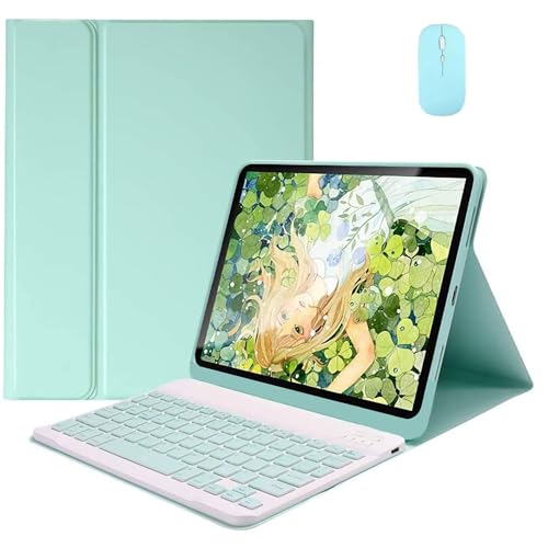 EHLCYS Keyboard Case for Xiaomi Pad 5 /Pad 5 Pro 11-Inch 2021, Magnetic Removable Wireless Bluetooth German QWERTZ Keyboard, Intelligent Slim Protective Case with Mouse,Mint Green EHLCYS Keyboard Case for Xiaomi Pad 5 /Pad 5 Pro 11-Inch 2021, Magnetic Removable Wireless Bluetooth German QWERTZ Keyboard, Intelligent Slim Protective Case with Mouse,Mint Green von EHLCYS
