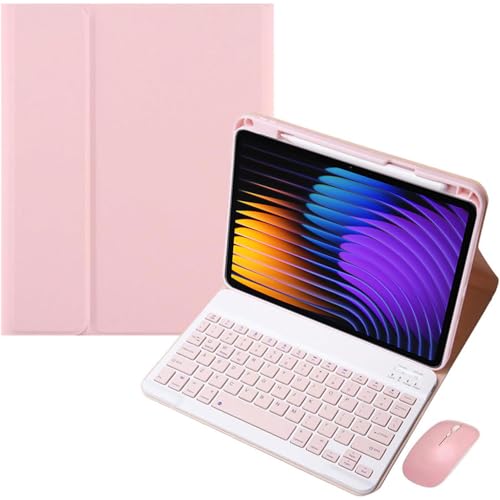 EHLCYS Keyboard Case for Xiaomi Pad 7/ Pad 7 Pro 11.2 inch 2025, Removable Wireless Bluetooth QWERTY Keyboard Protective Case with Pencil Holder and Mouse,Rosa EHLCYS Keyboard Case for Xiaomi Pad 7/ Pad 7 Pro 11.2 inch 2025, Removable Wireless Bluetooth QWERTY Keyboard Protective Case with Pencil Holder and Mouse,Rosa von EHLCYS