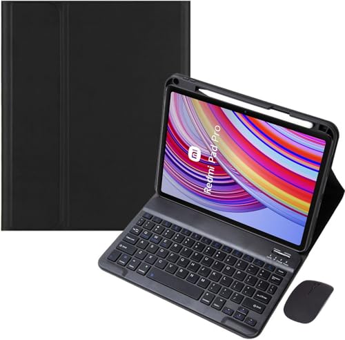 EHLCYS Keyboard Case for Xiaomi Redmi Pad Pro 12.1 inch 2024 Released, Magnetic Removable Wireless Bluetooth QWERTY Keyboard Cover and Mouse,Black EHLCYS Keyboard Case for Xiaomi Redmi Pad Pro 12.1 inch 2024 Released, Magnetic Removable Wireless Bluetooth QWERTY Keyboard Cover and Mouse,Black von EHLCYS